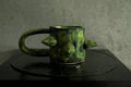 zielony kubek z kolcami / green spike mug