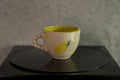 kremowo-żółta filiżanka w cytryny / lemon bubble cup