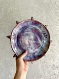 fioletowo-kosmiczny talerz z kolcami / spike plate
