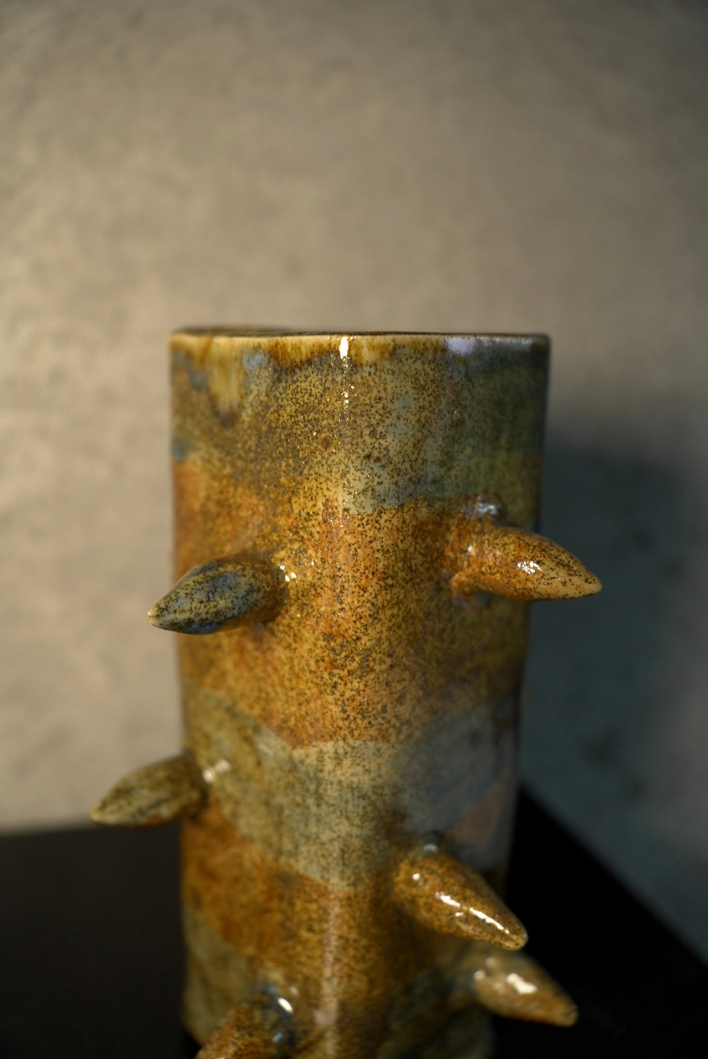 wazon z kolcami / spiked ceramic vase