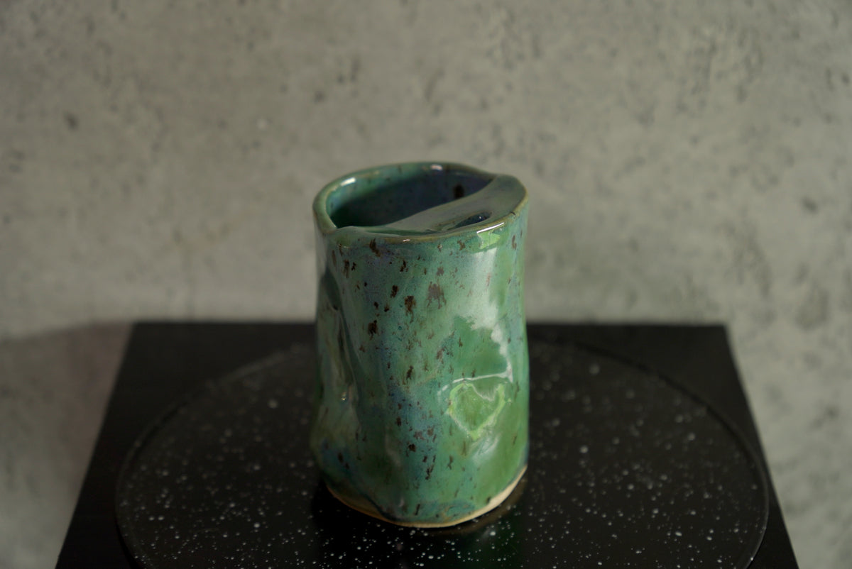 miętowo-morski kubek z pokrywką / mint travel mug