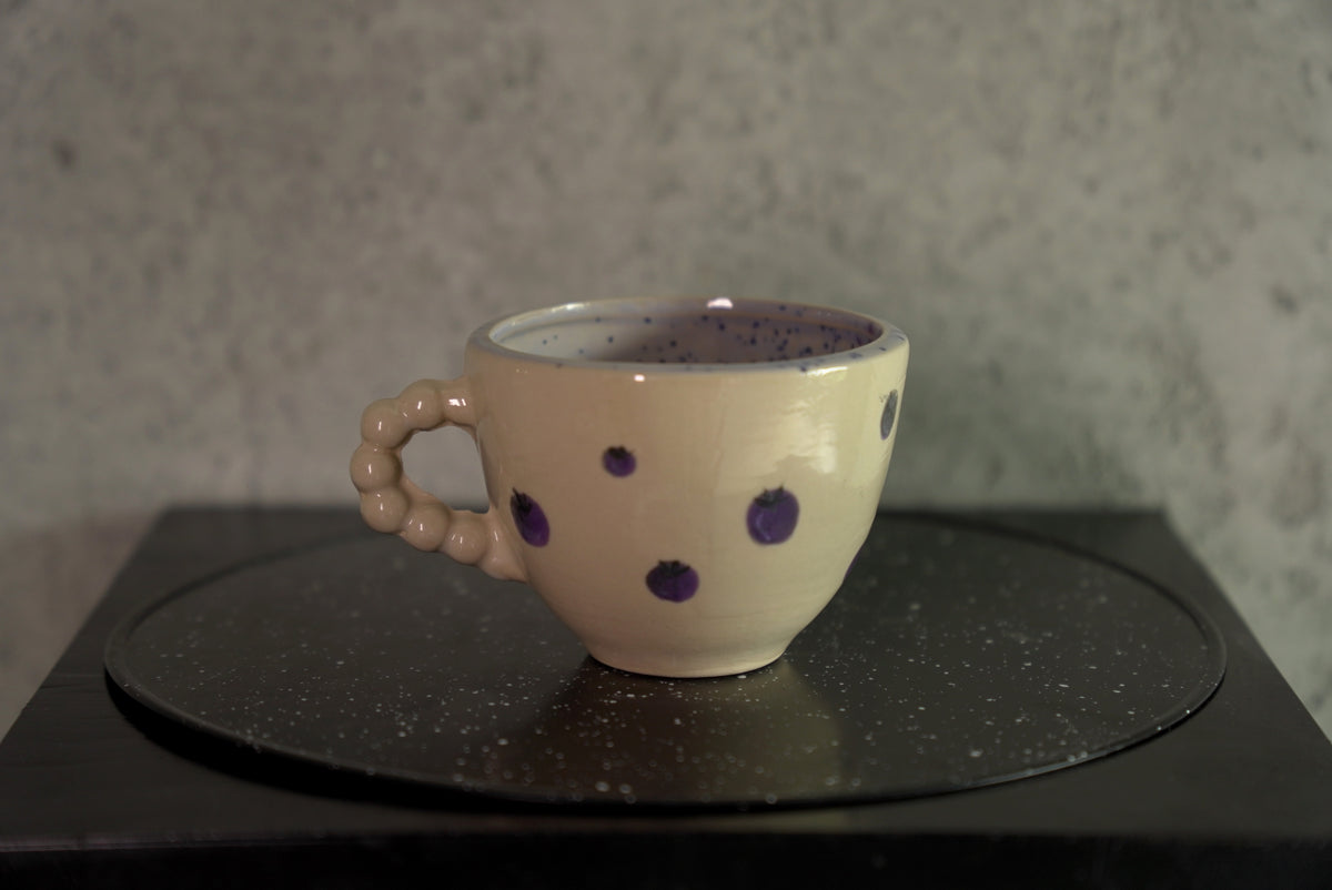 kremowa filiżanka w borówki / blueberry bubble cup