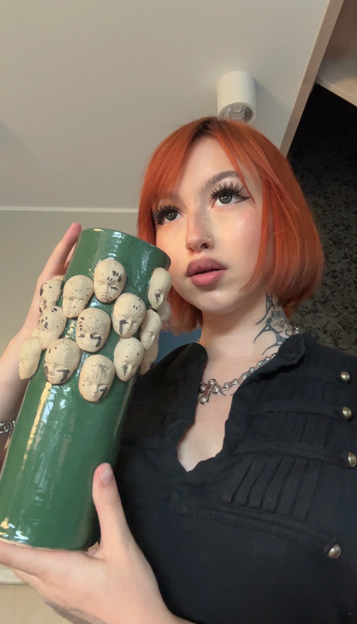 custom wazon z głowami / custom doll vase